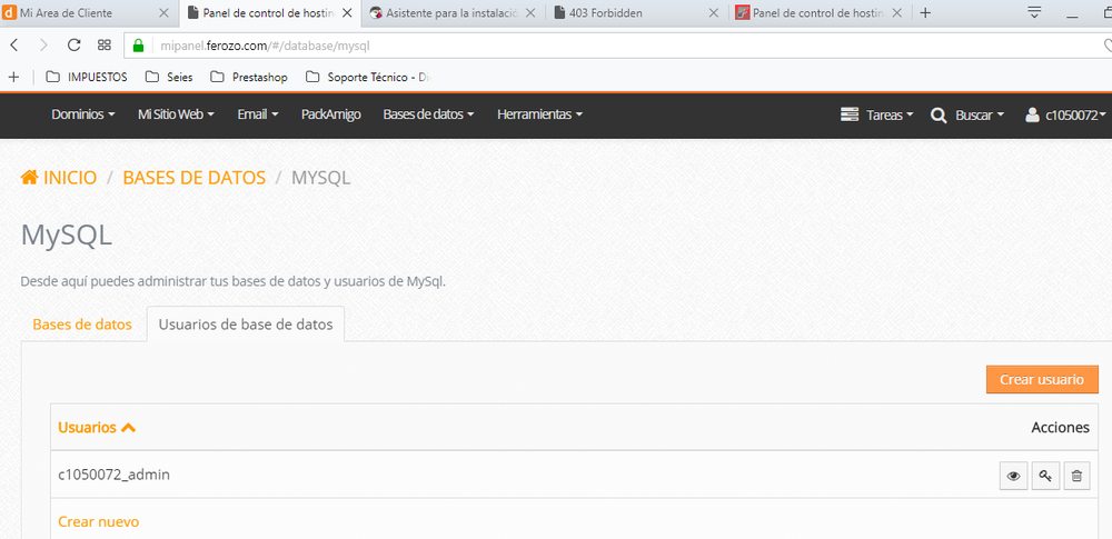 Error-NO RECONOCE  EL USUARIO DE LA DB.png