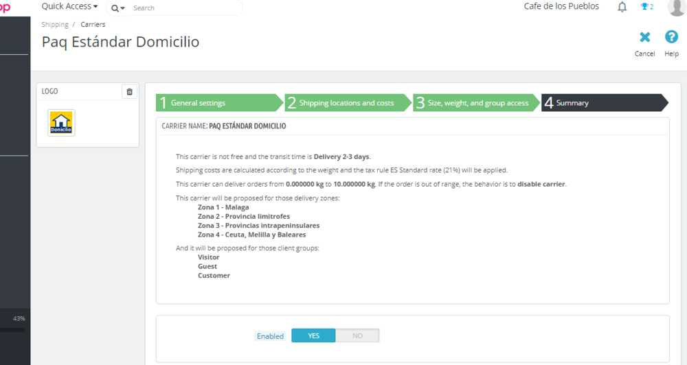 Paq Est dom general settings 230718.PNG