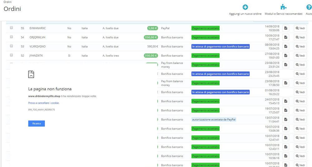 pagina ordini and result of loop.jpg