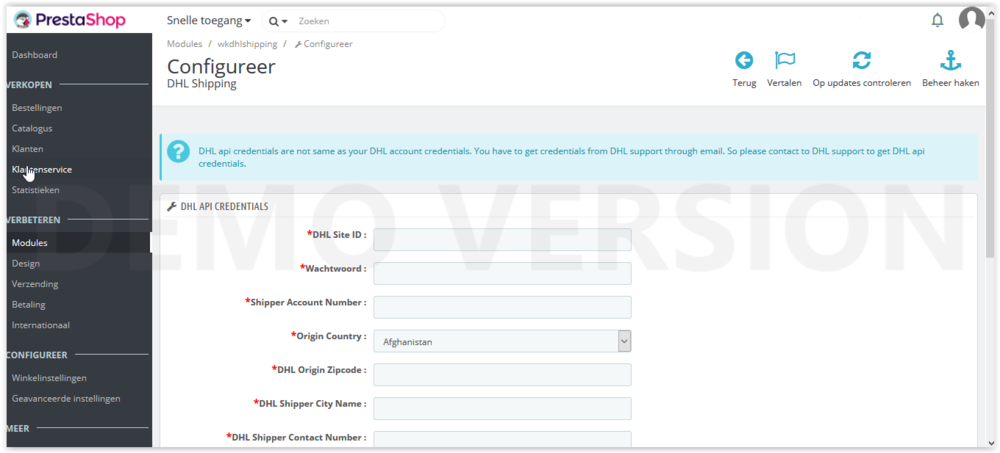 Prestashop module DHL configuratie Screen Shot 08-25-18.PNG