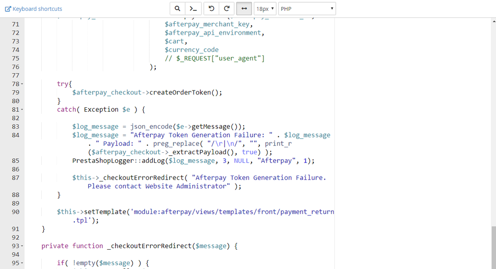 Afterpay Token Error.png