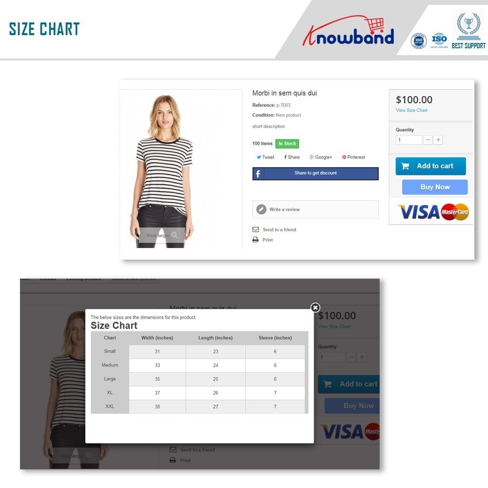 Product Size Chart