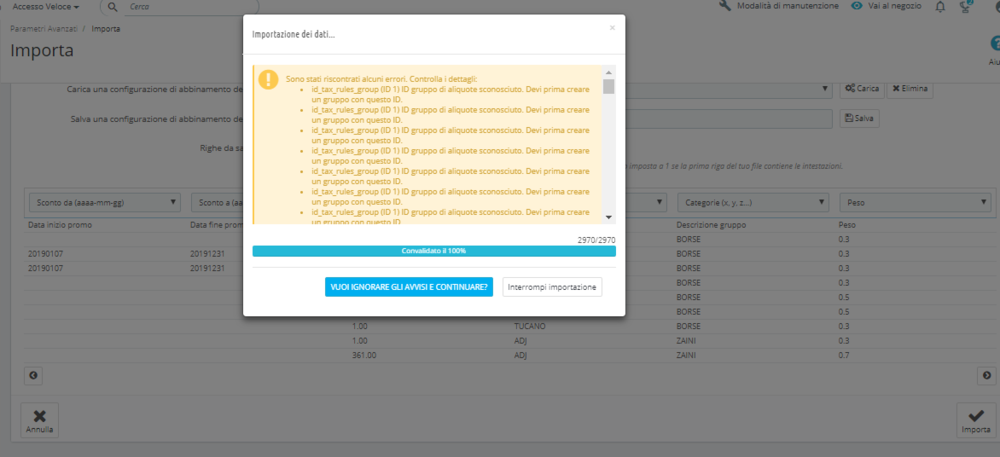 CSV DOPO CARICAMENTO.PNG