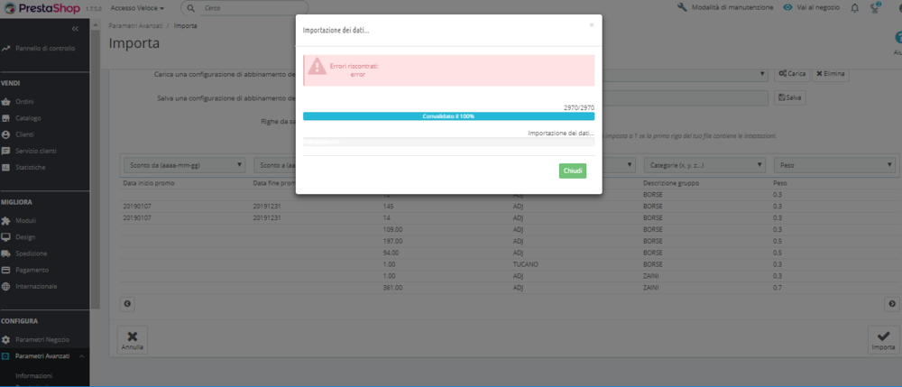 ERRORE DOPO CARICAMENTO.PNG