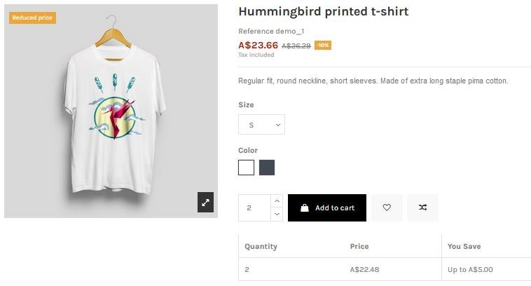 2019-03-31_174540-Hummingbird printed t-shirt Size S Color White.jpg