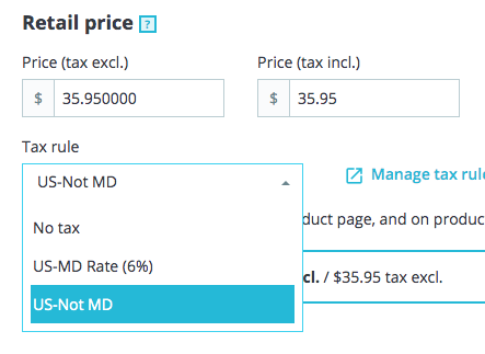 Maryland Sales Tax Chart 2019