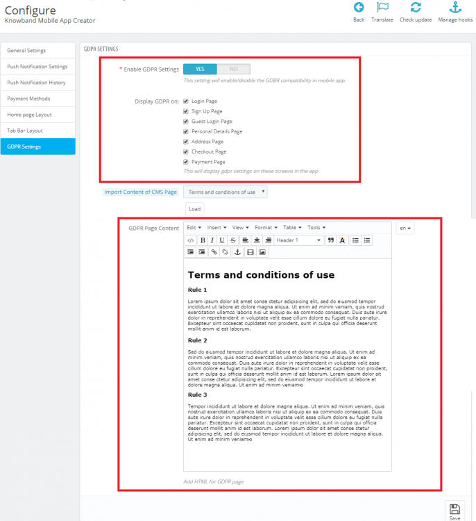 PrestaShop Mobile App Builder