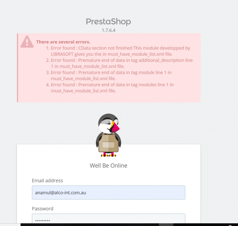 admin log in error.PNG