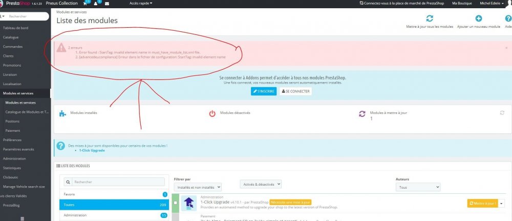 Error message - List of modules page.jpg