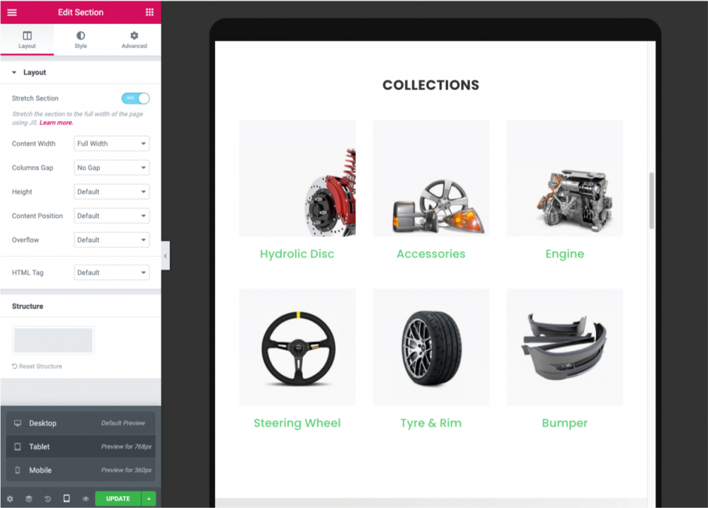 Myshop responsive theme