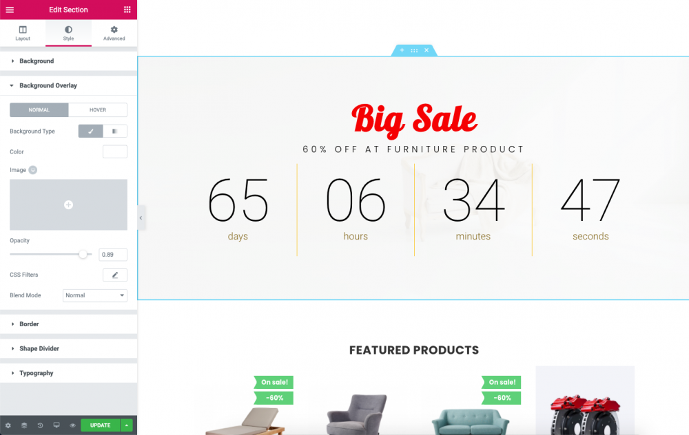 prestashop page builder banner