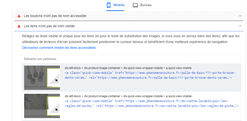 les liens n'ont pas de nom visible.PNG