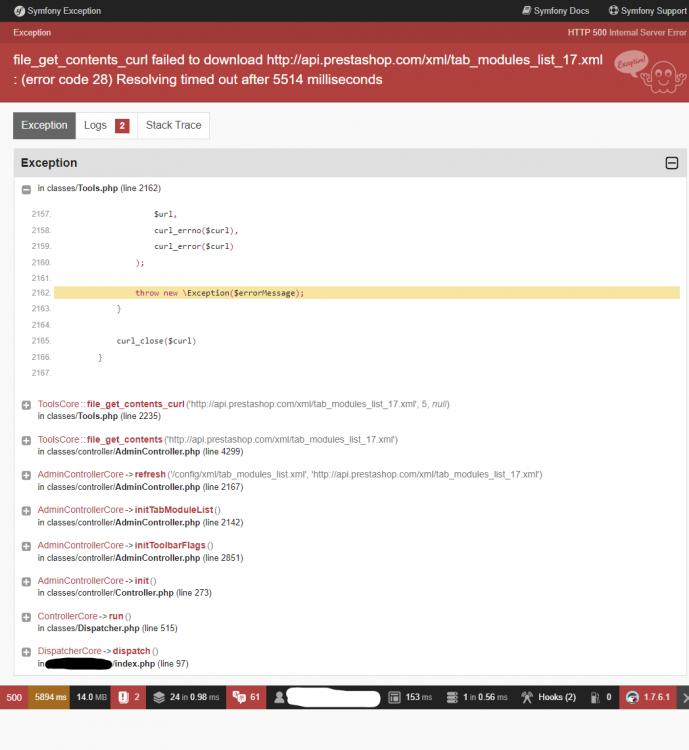 curl failed backoffice - orders page.png