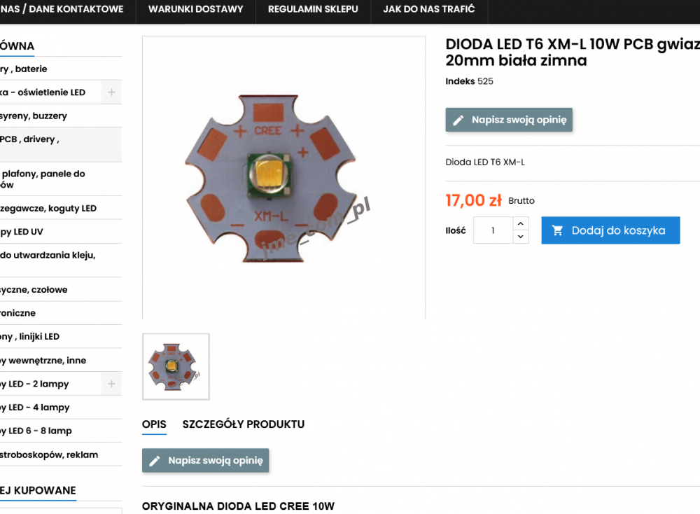 Screenshot 2024-03-14 at 12-27-13 DIODA LED T6 XM-L 10W PCB gwiazda 20mm biała zimna.png