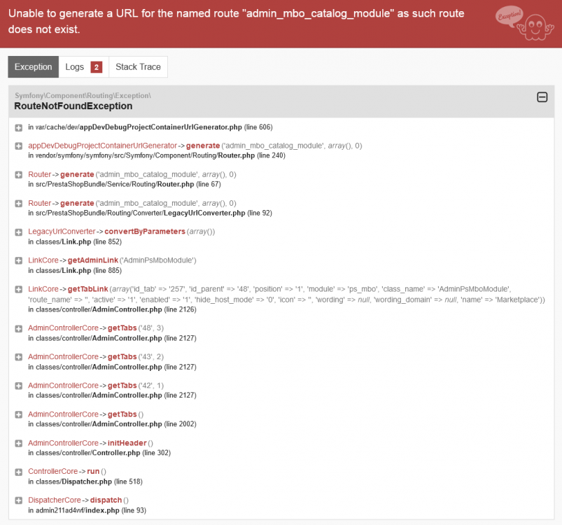 Screenshot 2024-05-30 at 15-43-21 Unable to generate a URL for the named route admin_mbo_catalog_module as such route does not exist. (500 Internal Server Error).png
