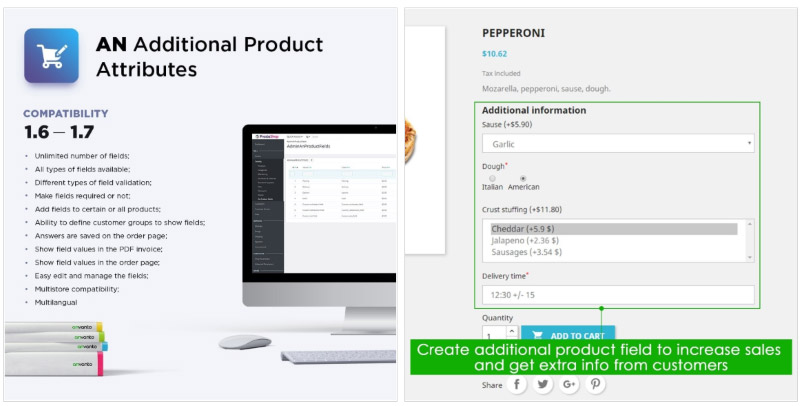 Additional Product Attributes / Custom Product Fields