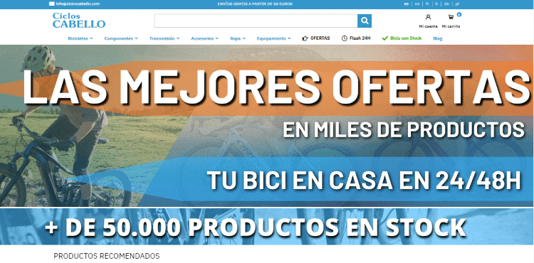 Ciclos Cabello Homepage