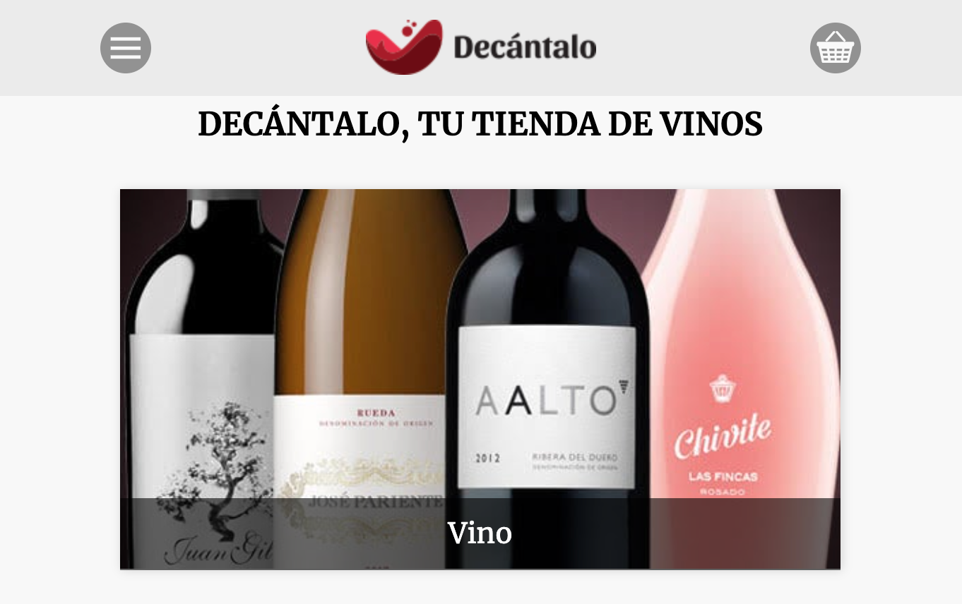 Homepage Decantalo