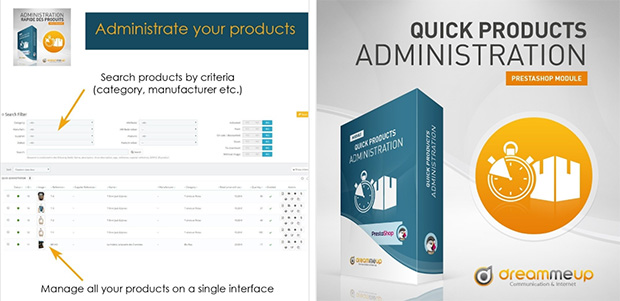 Módulo DMU Quick Admin of your product database