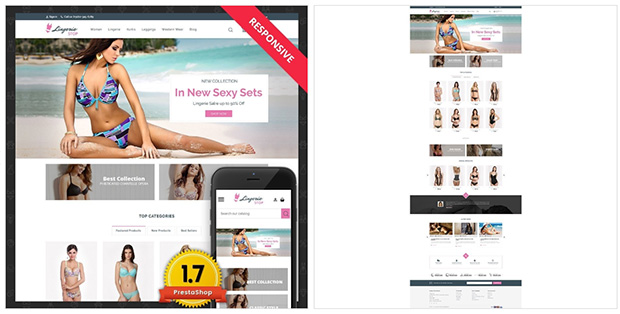 8 Plantillas de PrestaShop para tu tienda de lencería online