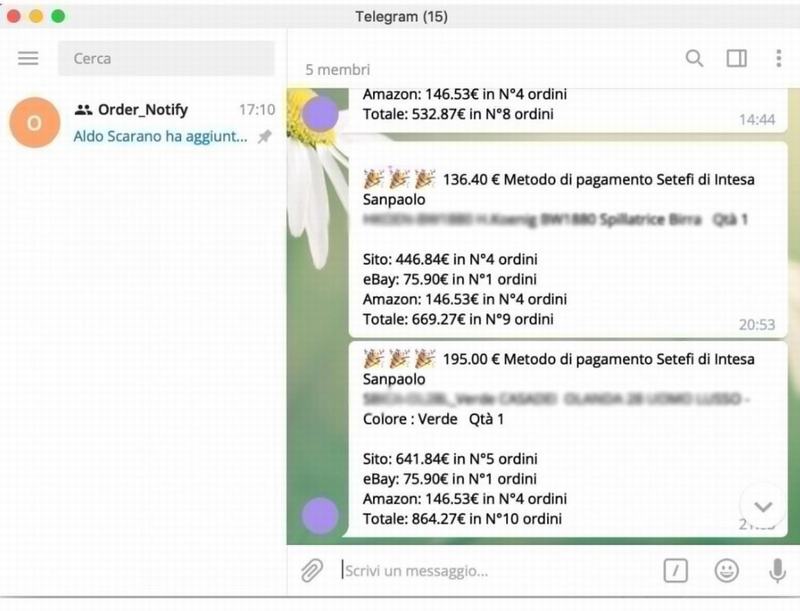 Telegram Order Notifications
