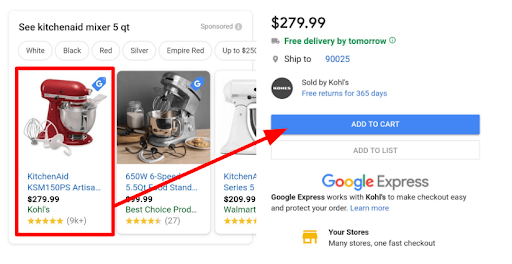 Google Shopping Actions e Google Express