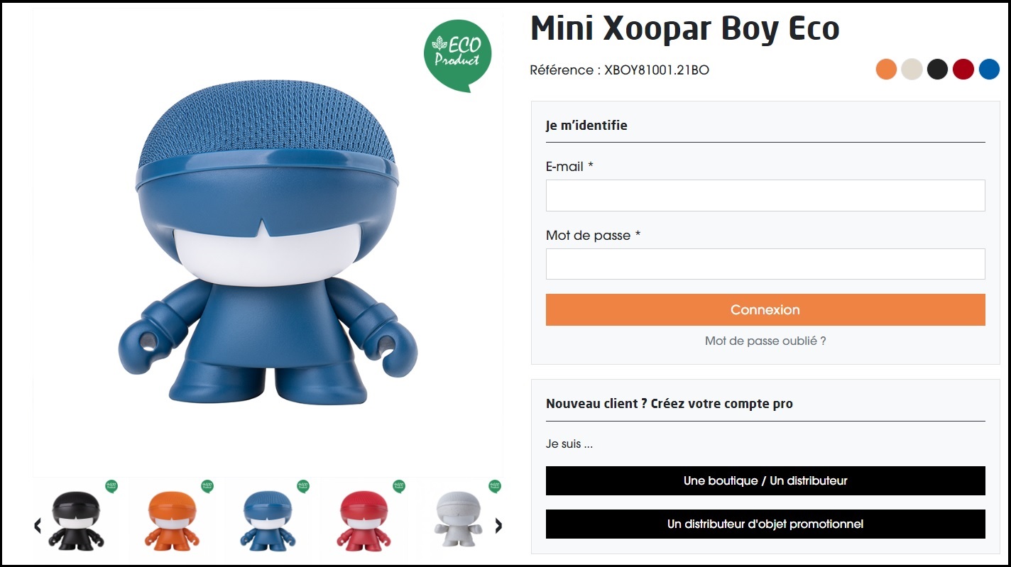 Xoopar, produit Xoopar Boy en vente